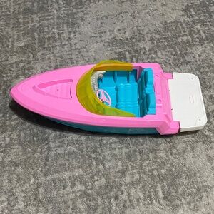 🔥4/20! Barbie Pink, Turquoise & Yellow Speedboat.